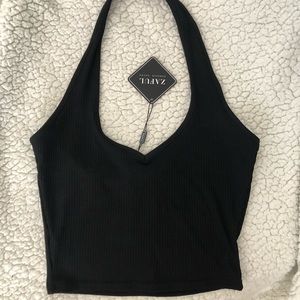 Black Halter top